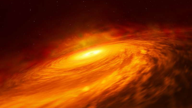 Хаббл обнаружил загадочный диск черной дыры