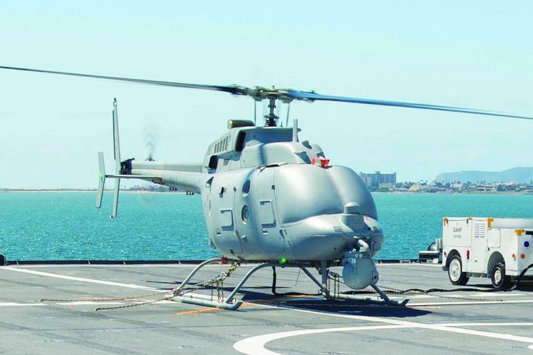  Боевой беспилотник MQ-8C протестирован в море