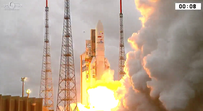 Первый запуск Ариан-5 в этом году