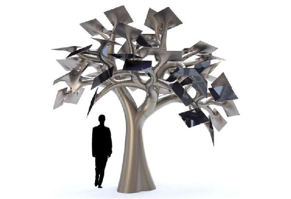 Electree City - концепт металлического дерева для мегаполисов