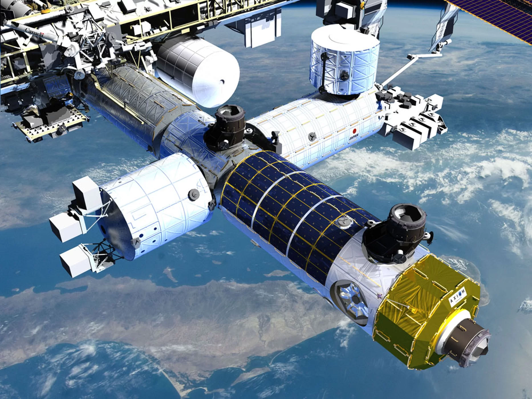 Какая сейчас станция в космосе. Космическая орбитальная станция МКС. Axiom Space МКС. Axiom Space Station Module. Космические технологии.