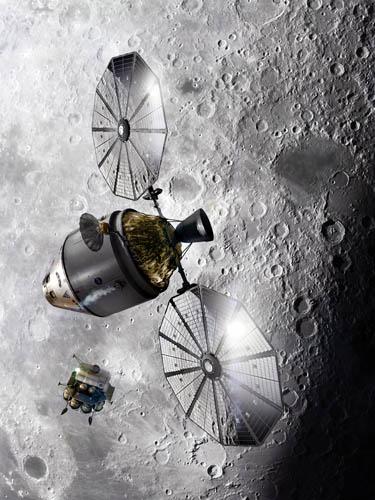 В 2020 году новый пилотируемый исследовательский корабль Orion выйдет на орбиту вокруг Луны.