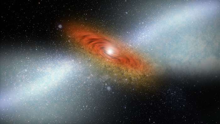 Квазары замедлили звездообразование: впервые обнаружено доказательство явления галактического ветра