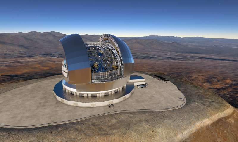 ESO заключила контракт на постройку башни и конструкции телескопа E-ELT