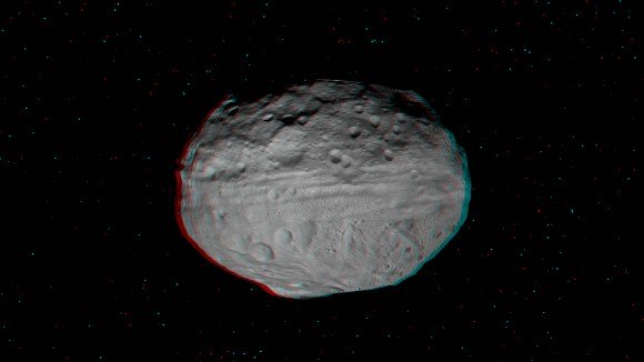Астероид Веста в формате 3D