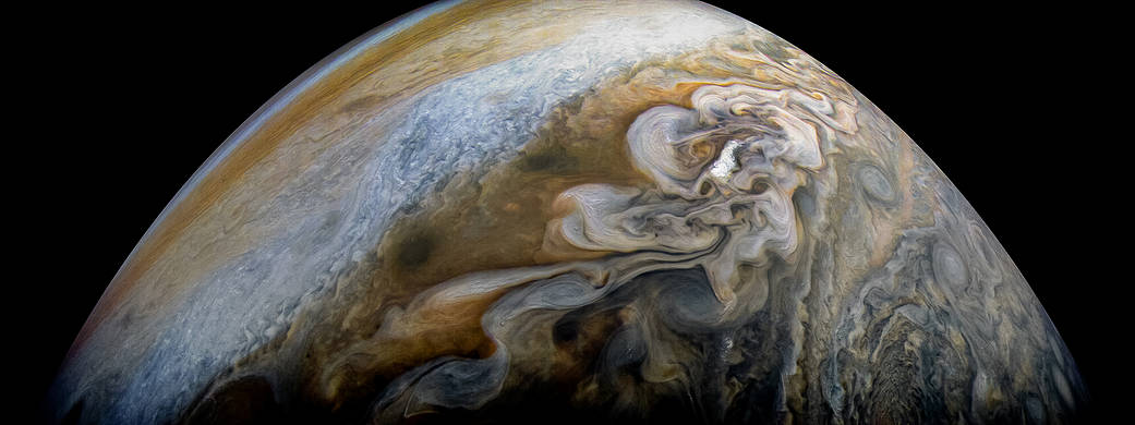 Обработанное фото Юпитера 