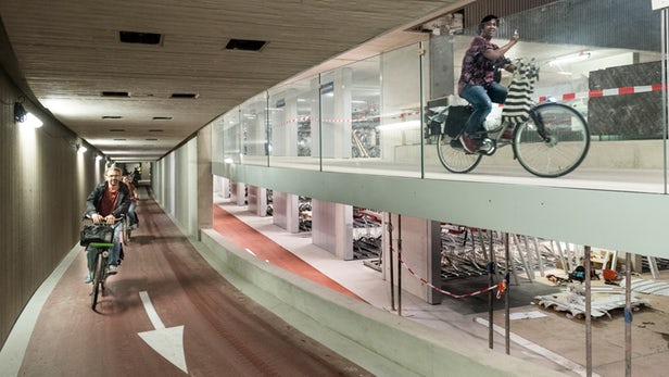 В Голландии открывается крупнейший подземный паркинг для велосипедов