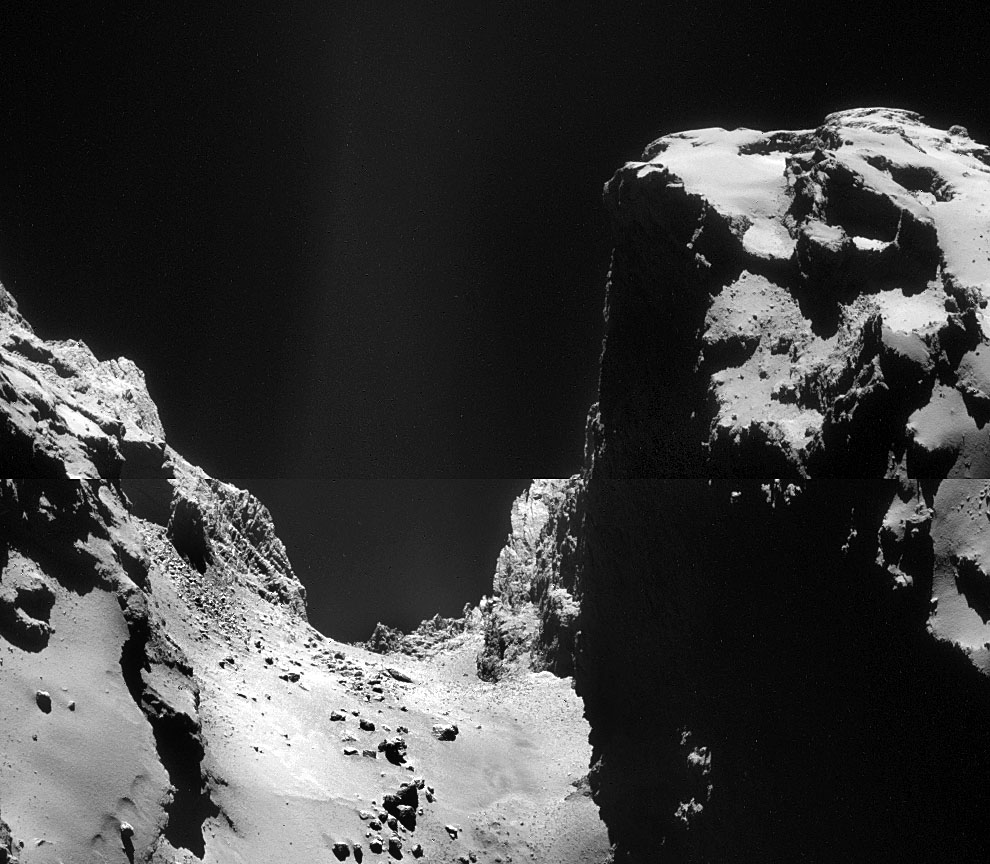 "Розетта" рассмотрела долину на комете