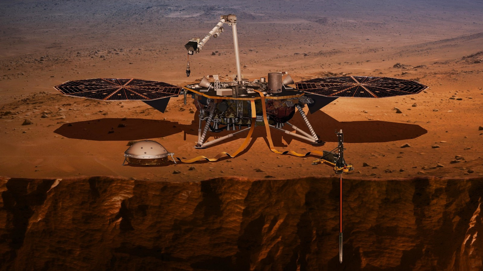 InSight обнаружил два сильных землетрясения на Марсе