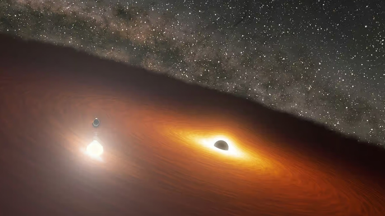 Первое обнаружение вторичной сверхмассивной черной дыры в двойной системе