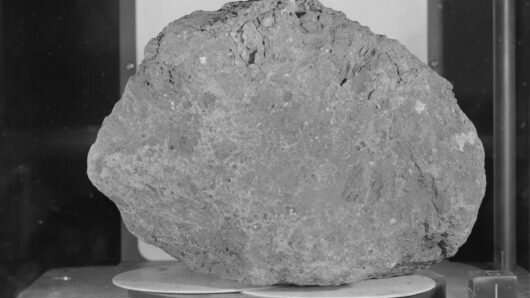 Лунный камень, найденный астронавтами, с Земли
