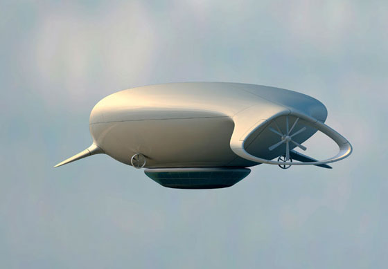 Летающий отель Thunderbird 2. 200-метровый воздушный корабль отправится в кругосветное путешествие в 2020 году.