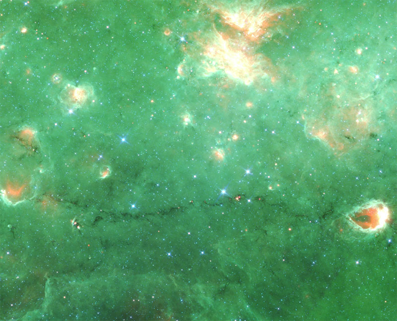 Вдоль спиральных рукавов Млечного пути астрономы обнаружили «позвоночник»