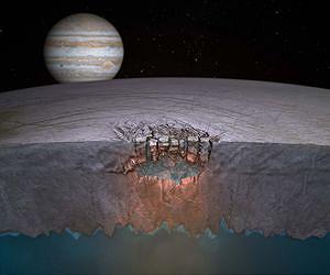 Кометная пыль может спровоцировать жизнь на спутниках Юпитера