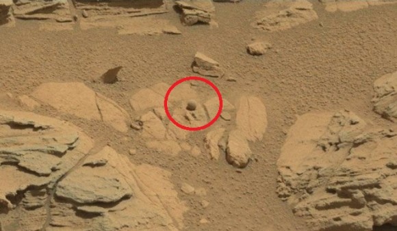 Что такое круглое обнаружил Curiosity на Марсе?