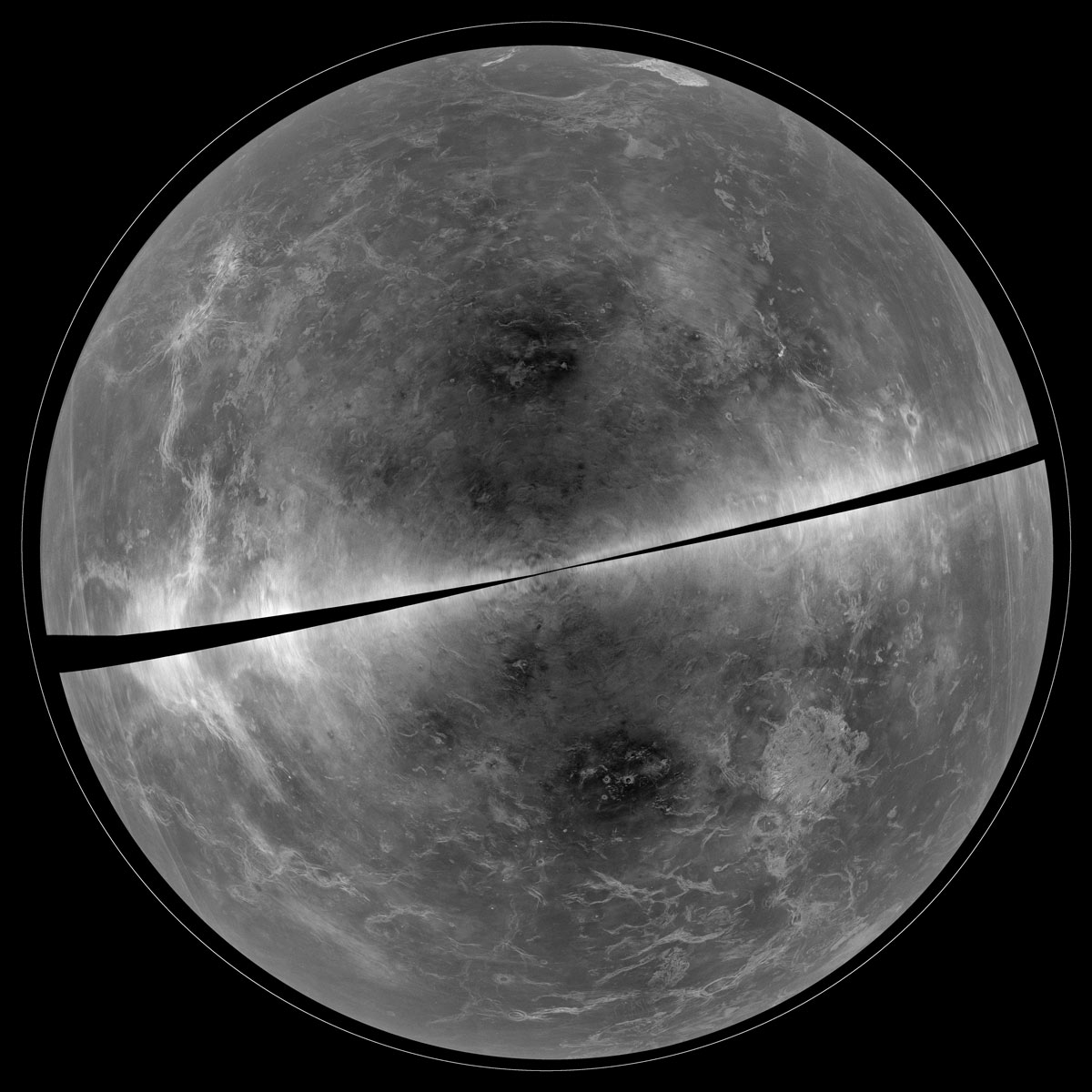 Венера, какой её видит телескоп Грин-Бэнк