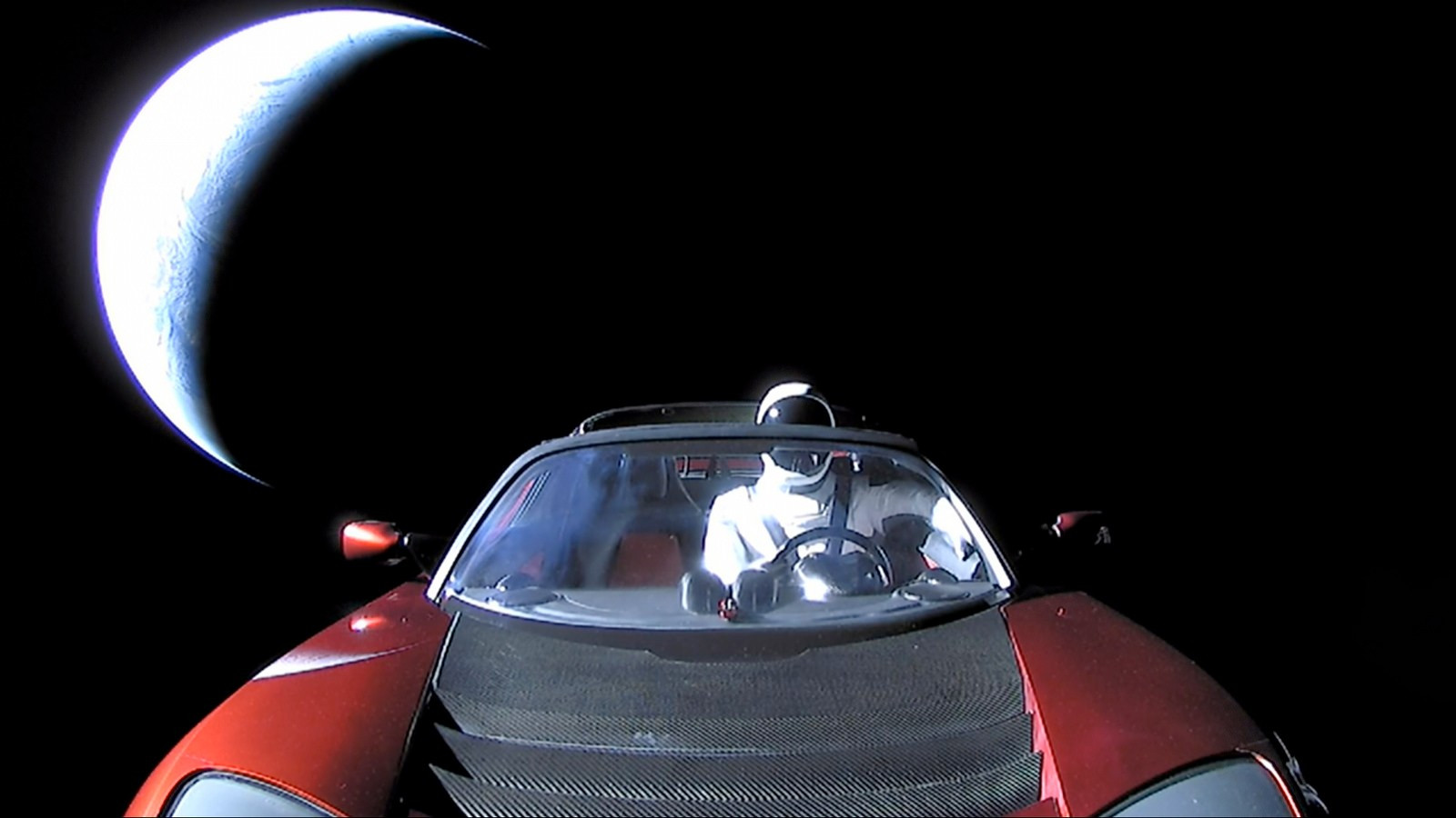 Электромобиль Tesla Roadster достиг Марса