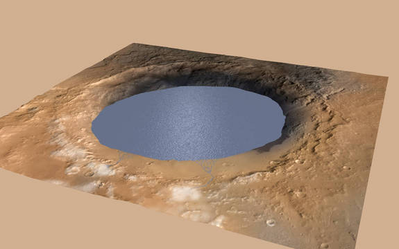 На древнем Марсе существовали озера, что повышает шансы для жизни