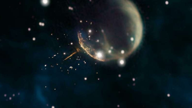 Fermi измеряет скорость странного пульсара
