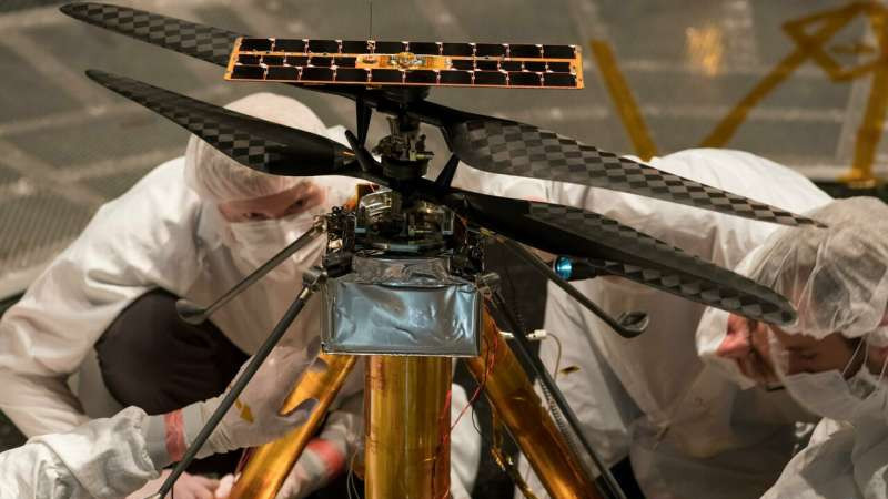 Завершены испытания вертолета НАСА для марсианской миссии