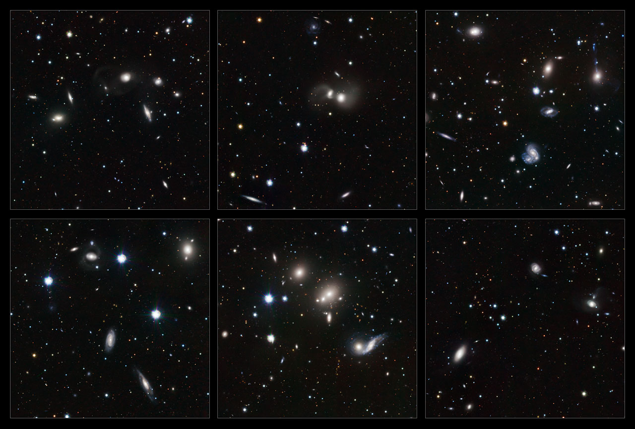 Очень Большой Телескоп VLT запечатлел сотни взаимодействующих галактик