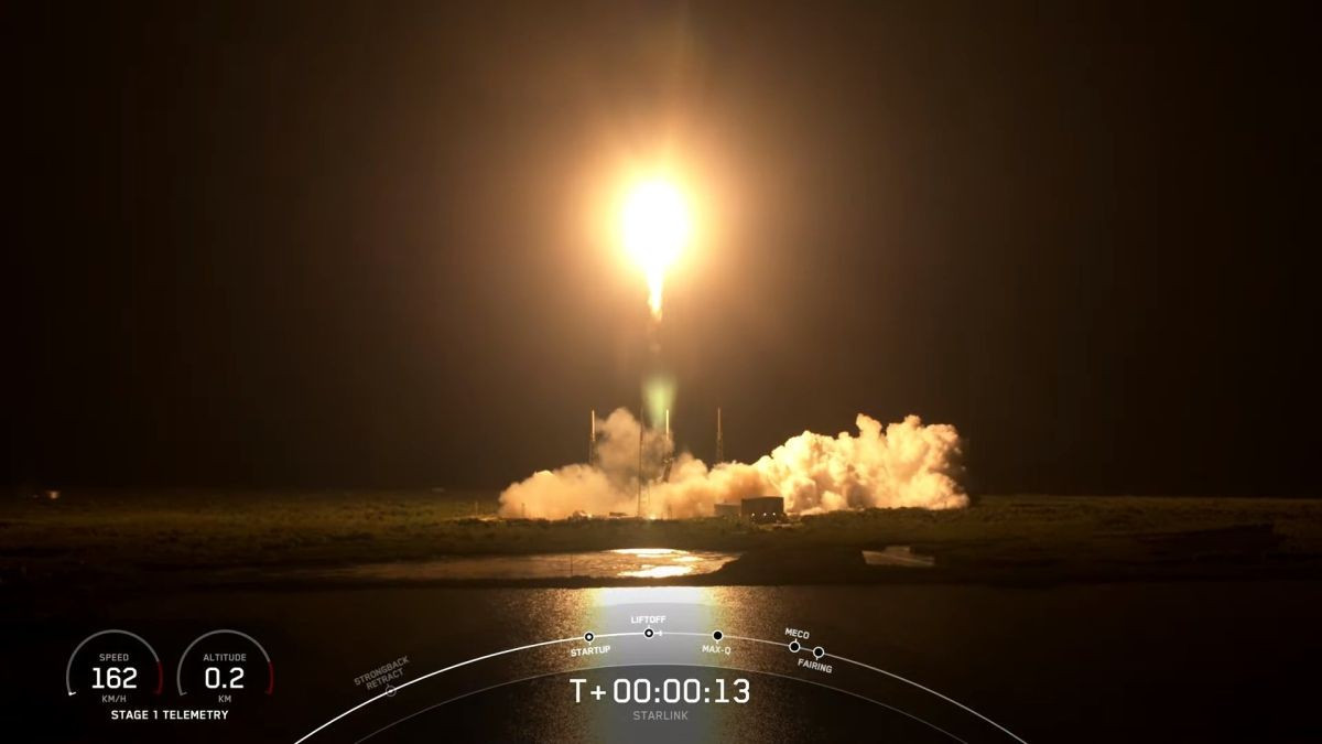 Ракета SpaceX запустила 54 спутника Starlink