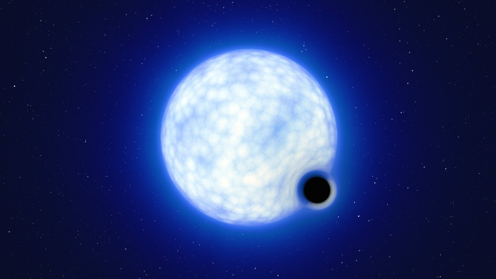Обнаружена дремлющая черная дыра за пределами галактики Млечный Путь