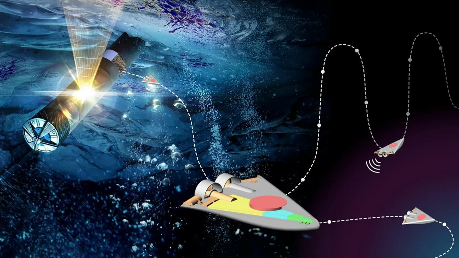 Концепция НАСА: рой плавающих роботов для исследования инопланетных океанов