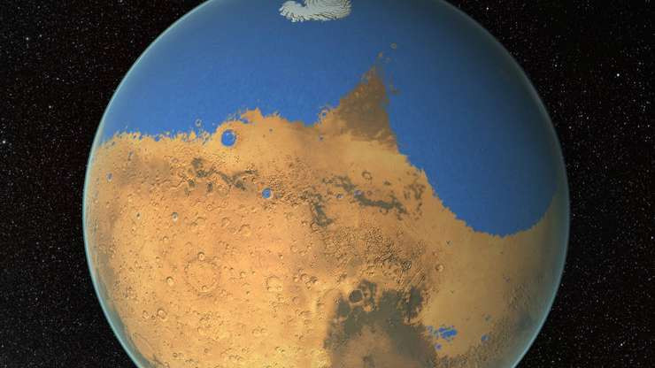 Обнаружен сезонный круговорот воды на Марсе