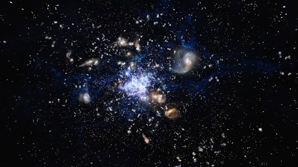 Газ, движущийся в массивную галактику, свидетельствует о переработке материала