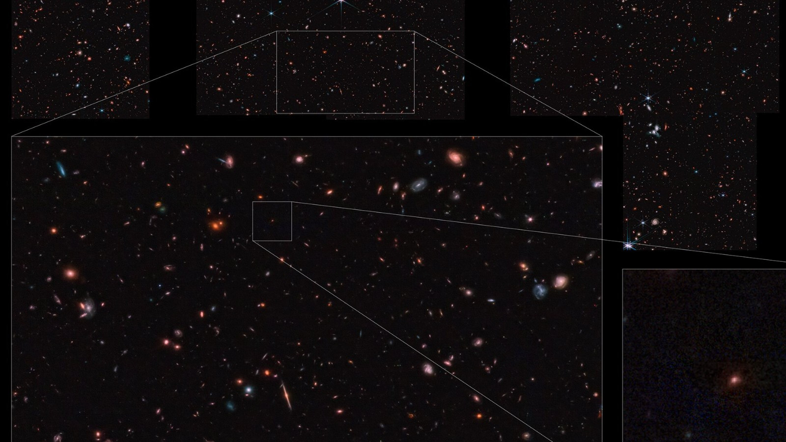Обзор Джеймса Уэбба заметил одну из самых ранних галактик
