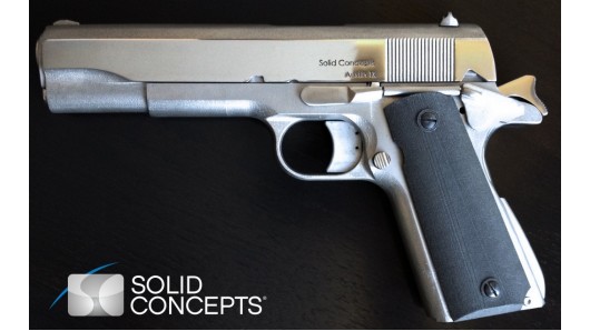 Изготовлен первый металлический пистолет с помощью 3D-принтера