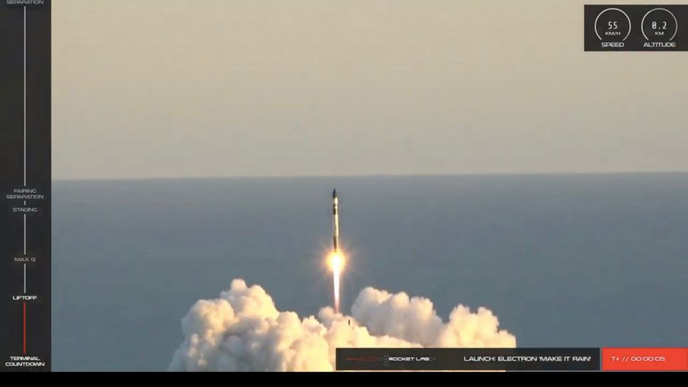 Rocket Lab запустила 7 спутников на орбиту