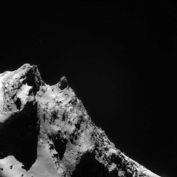 Человеческое лицо на комете