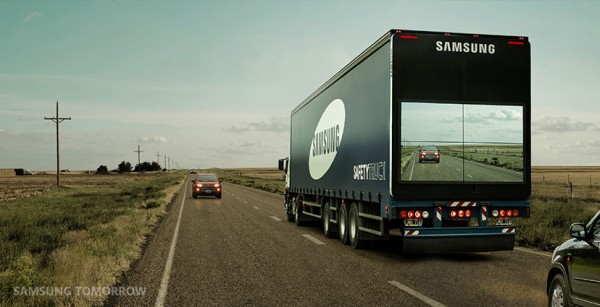 Компания Samsung создала прозрачный грузовик