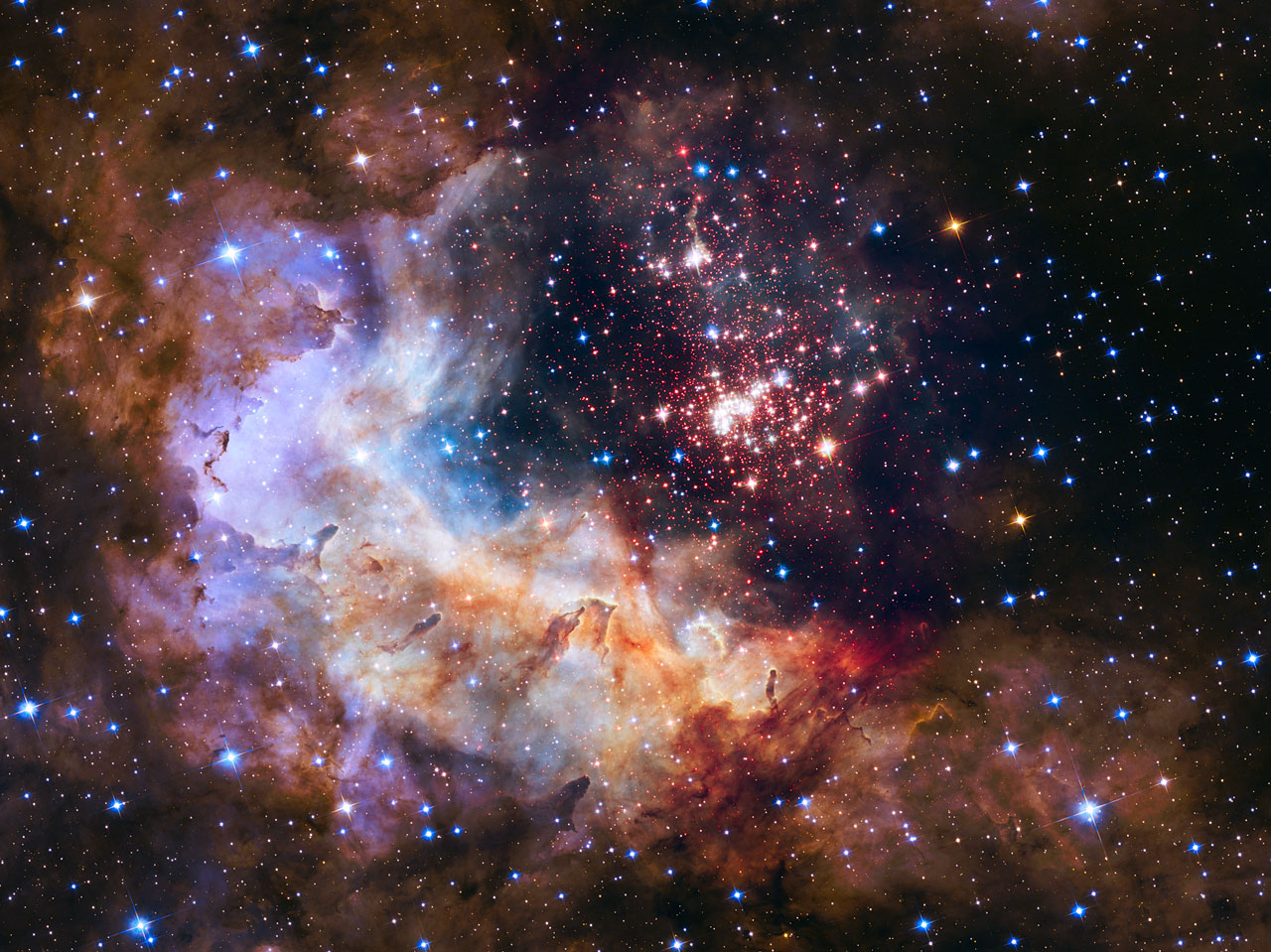 Даже звездные скопления поздравляют Хаббл с 25-летием