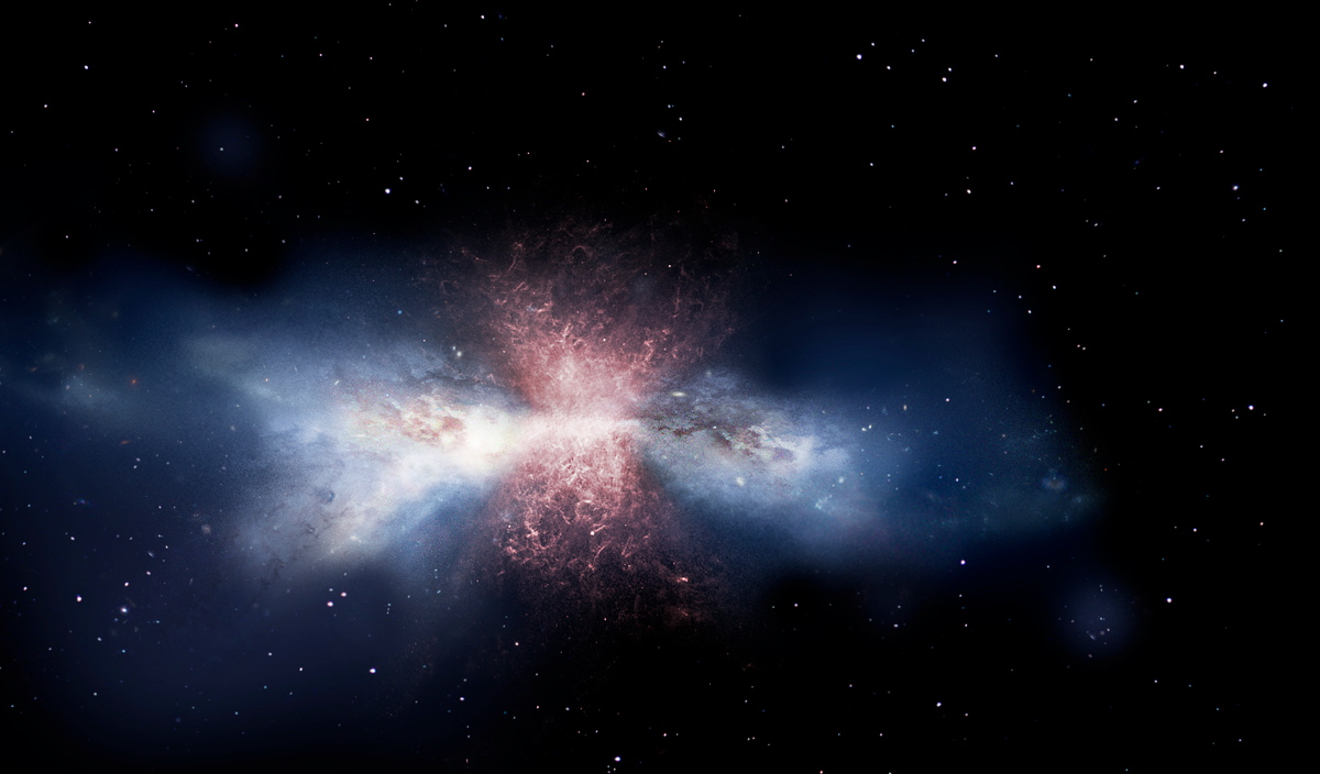 Ветра черной дыры гасят звездообразование в своей галактике