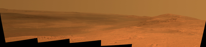 Панорама на краю кратера Индевор от «Оппортьюнити» 