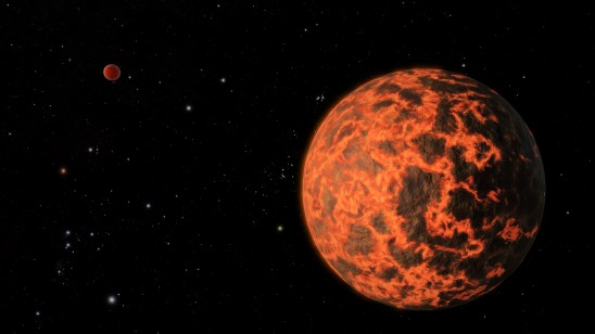 Учёные открыли экзопланету, поверхность которой покрыта раскалённой лавой