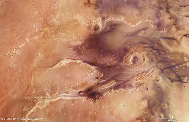 Следы наводнения на Марсе