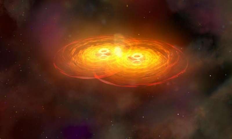 Обреченный квазар движется к мощному взрыву