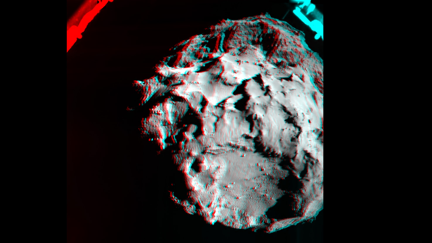 Комета 67Р в 3D глазами "Розетты"