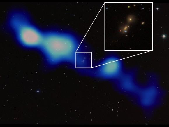LOFAR открывает огромнейшую галактику