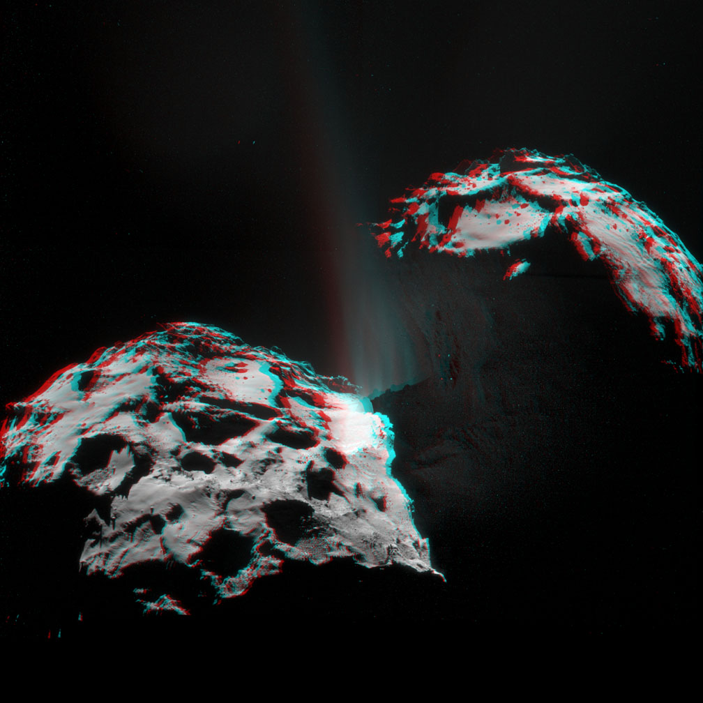3D-видео кометы Чурюмова-Герасименко