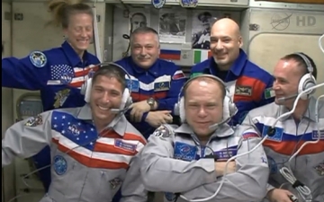 МКС приняла новых космонавтов (видео)