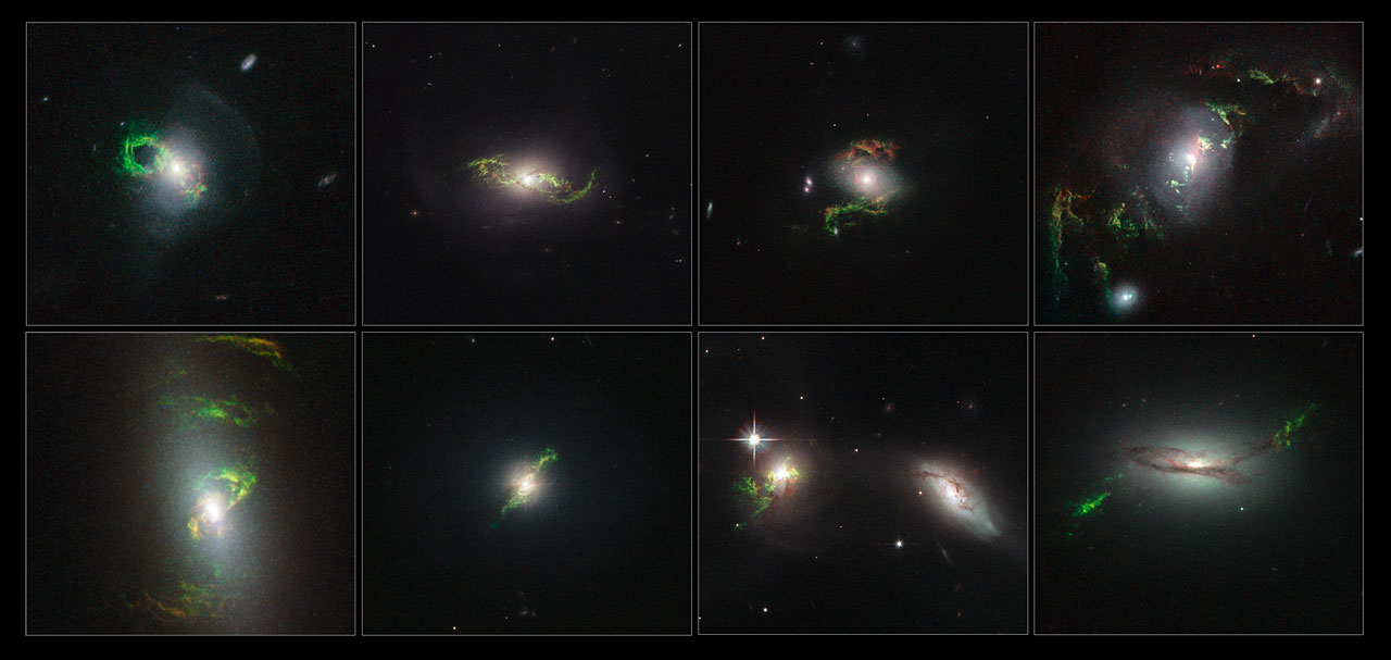 Хаббл обнаружил призраки бывших квазаров