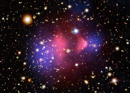 Астрономы обнаружили систему галактических кластеров "Мушкетная Пуля"