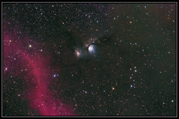 Таинственная отражающая туманность Мессье 78
