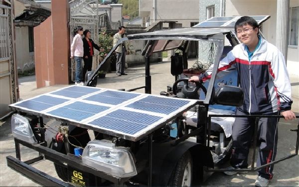 Китайский студент собрал собственный солнечный автомобиль за $ 2400