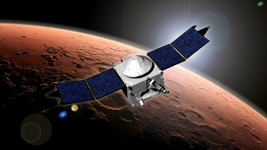КА "MAVEN" все больше внедряется в марсианскую атмосферу  